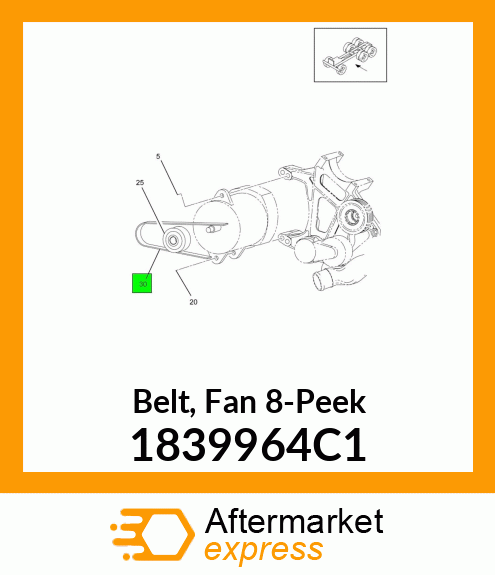 Belt, Fan 8-Peek 1839964C1