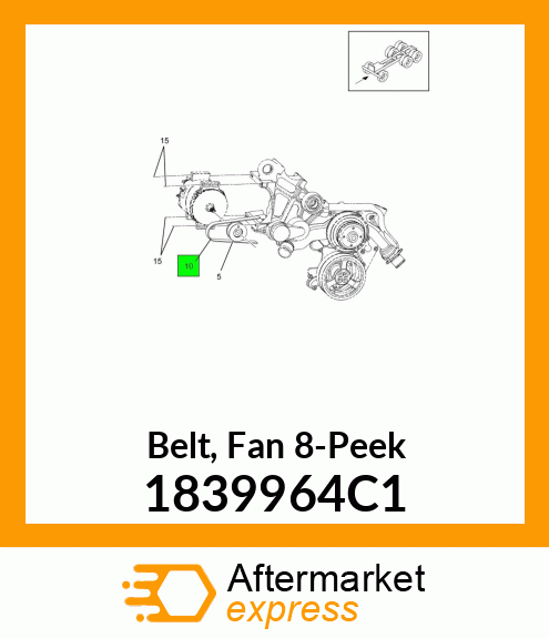 Belt, Fan 8-Peek 1839964C1