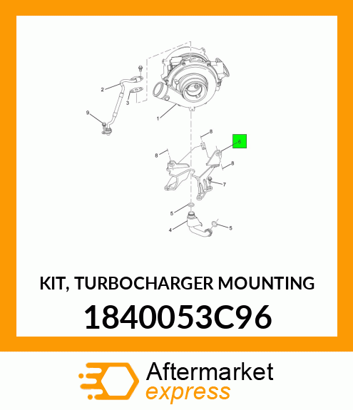 KIT, TURBOCHARGER MOUNTING 1840053C96