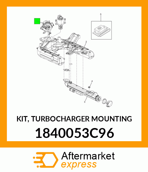 KIT, TURBOCHARGER MOUNTING 1840053C96