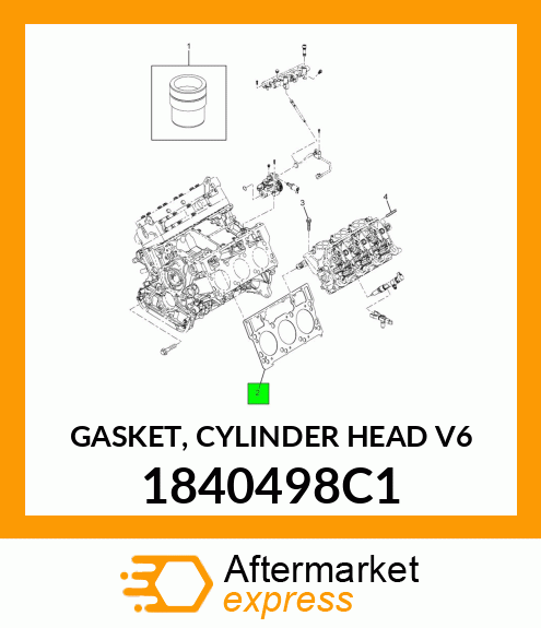 GASKET, CYLINDER HEAD V6 1840498C1