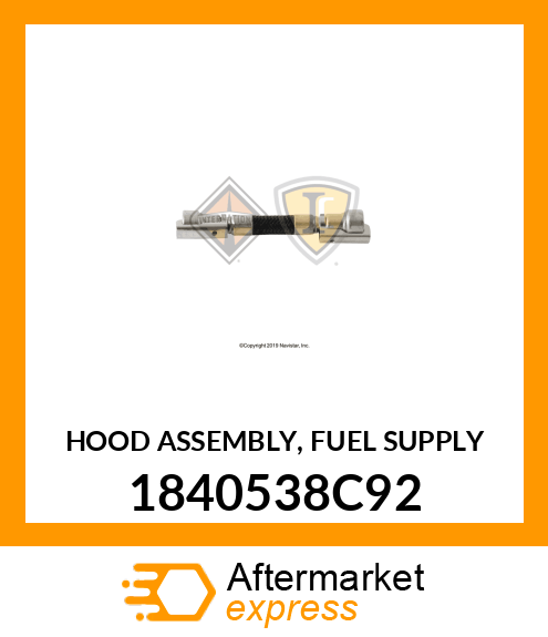 HOOD ASSEMBLY, FUEL SUPPLY 1840538C92