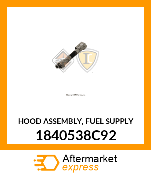 HOOD ASSEMBLY, FUEL SUPPLY 1840538C92