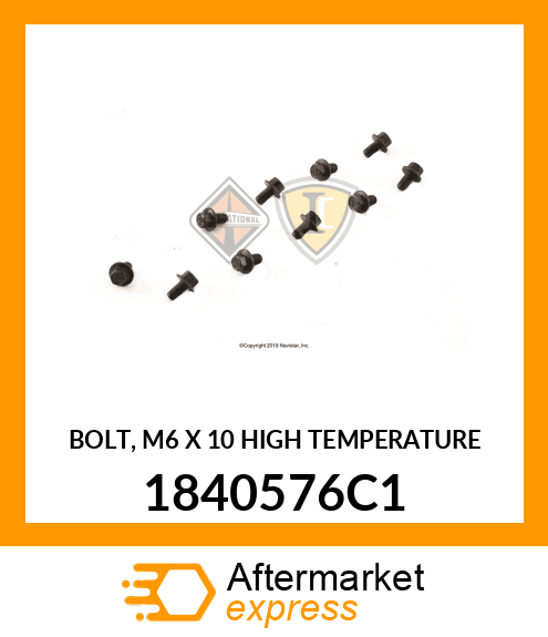 BOLT, M6 X 10 HIGH TEMPERATURE 1840576C1