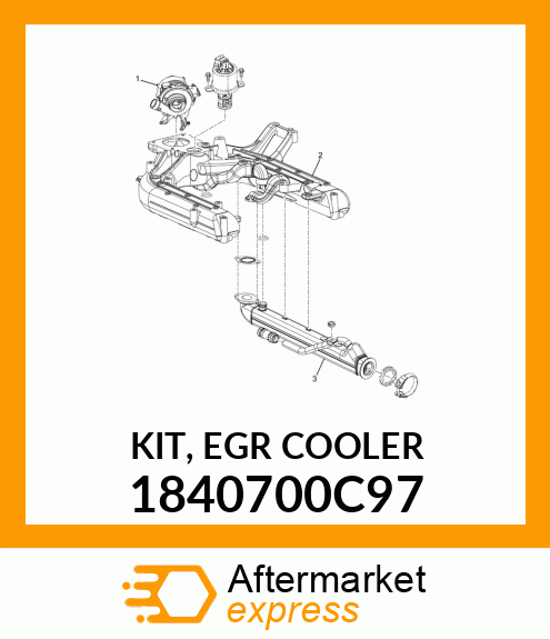 KIT, EGR COOLER 1840700C97