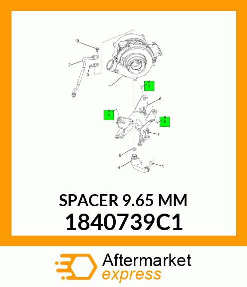 SPACER 9.65 MM 1840739C1