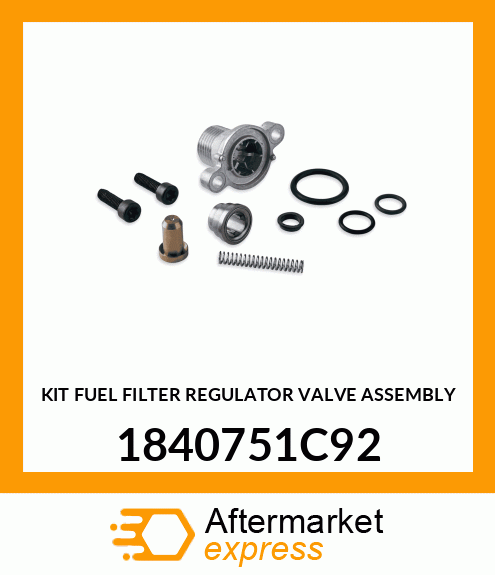 KIT FUEL FILTER REGULATOR VALVE ASSEMBLY 1840751C92