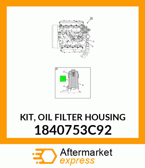 KIT, OIL FILTER HOUSING 1840753C92