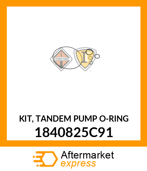 KIT, TANDEM PUMP O-RING 1840825C91