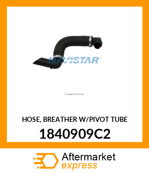 HOSE, BREATHER W/PIVOT TUBE 1840909C2