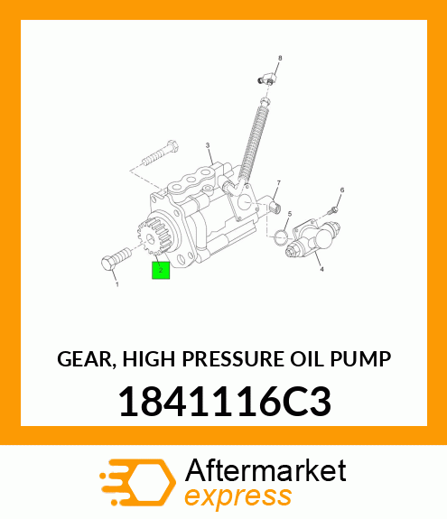 GEAR, HIGH PRESSURE OIL PUMP 1841116C3