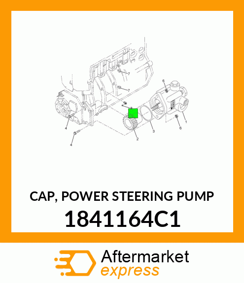 CAP, POWER STEERING PUMP 1841164C1