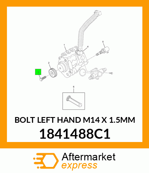 BOLT LEFT HAND M14 X 1.5MM 1841488C1