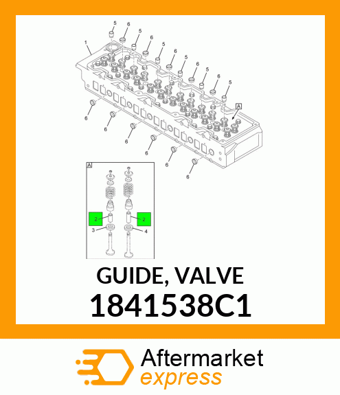 Guide - Valve - Int and Exh 1841538C1