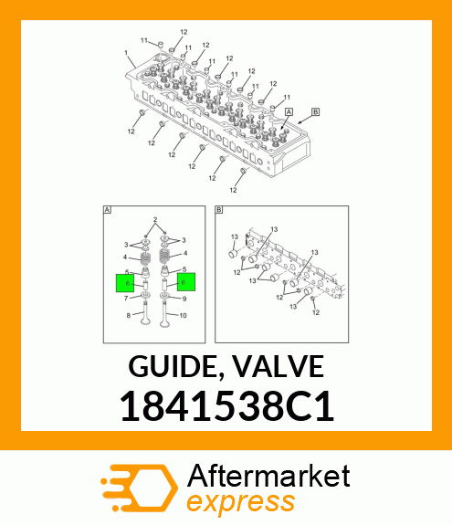 Guide - Valve - Int and Exh 1841538C1