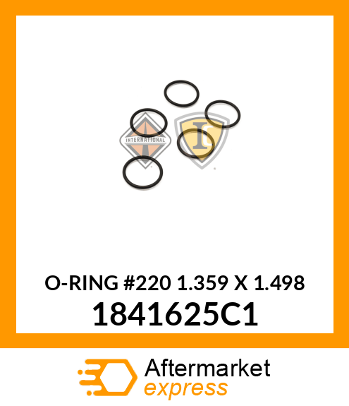 O-RING #220 1.359" X 1.498" 1841625C1