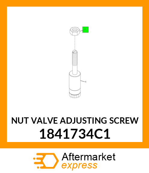 NUT VALVE ADJUSTING SCREW 1841734C1