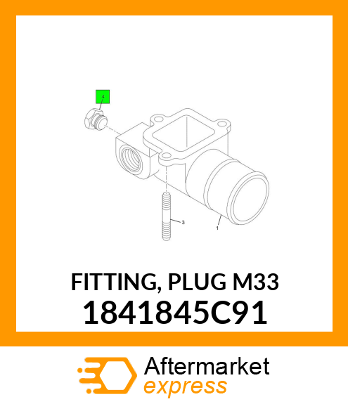 FITTING, PLUG M33 1841845C91