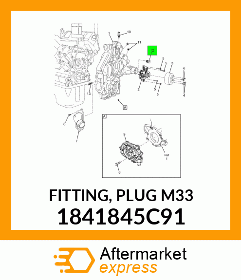 FITTING, PLUG M33 1841845C91