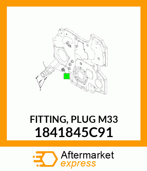 FITTING, PLUG M33 1841845C91