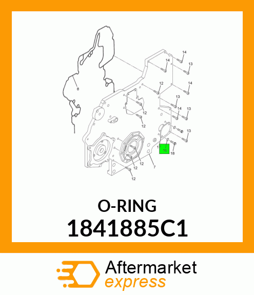 New Aftermarket SEAL, O RING 1841885C1