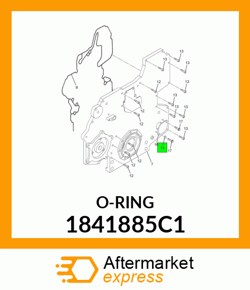 New Aftermarket SEAL, O RING 1841885C1