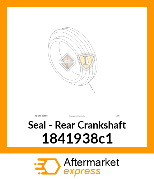 Seal - Rear Crankshaft 1841938c1