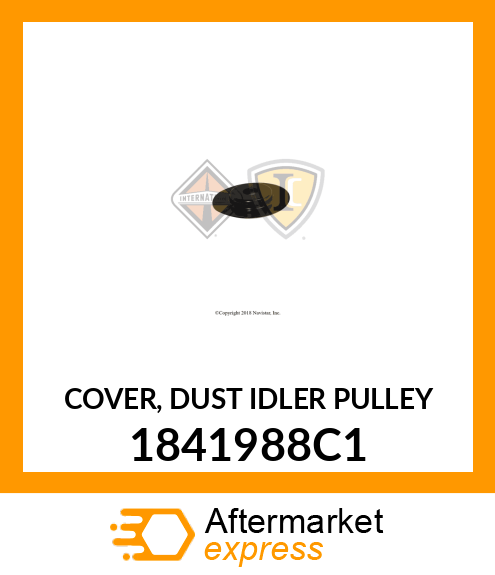 COVER, DUST IDLER PULLEY 1841988C1