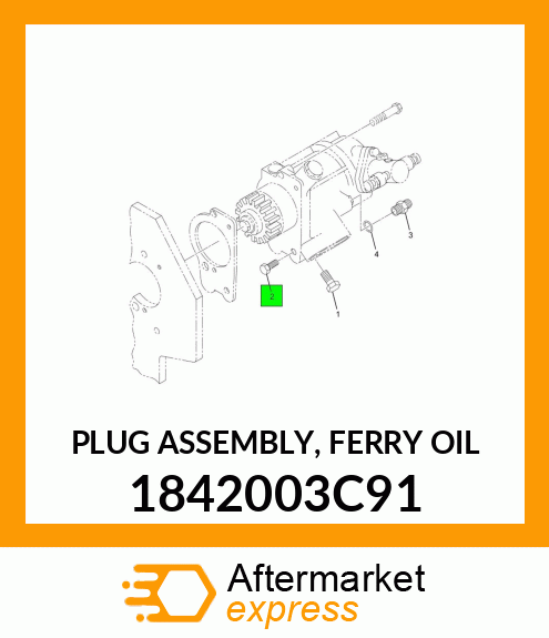 PLUG ASSEMBLY, FERRY OIL 1842003C91