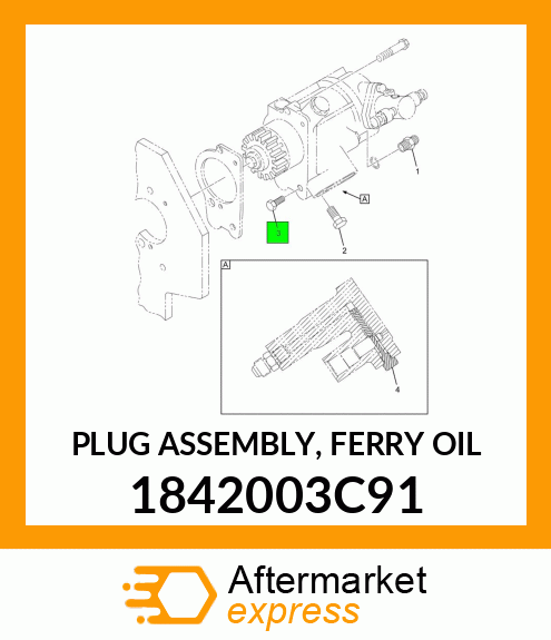 PLUG ASSEMBLY, FERRY OIL 1842003C91