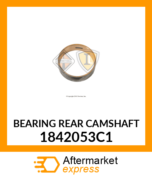 Bearing - Camshaft - Rear 1842053C1