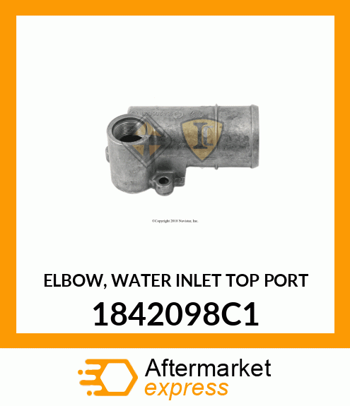 ELBOW, WATER INLET TOP PORT 1842098C1