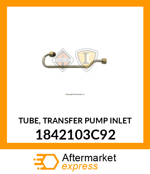 TUBE, TRANSFER PUMP INLET 1842103C92