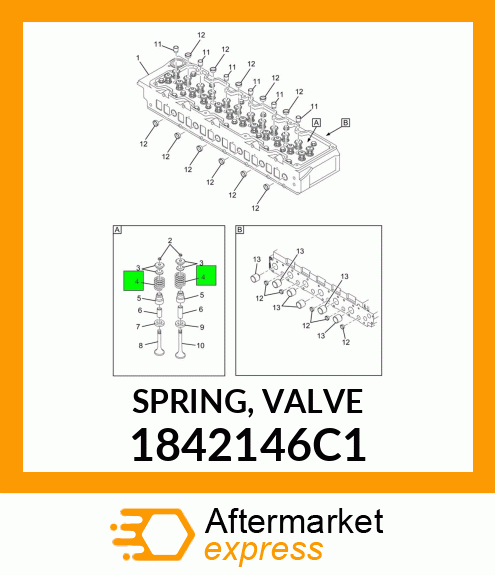 Spring - Valve - Int and Exh 1842146C1