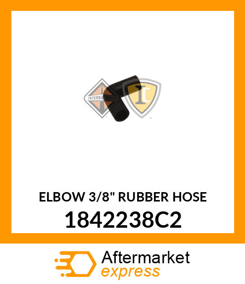 ELBOW 3/8" RUBBER HOSE 1842238C2