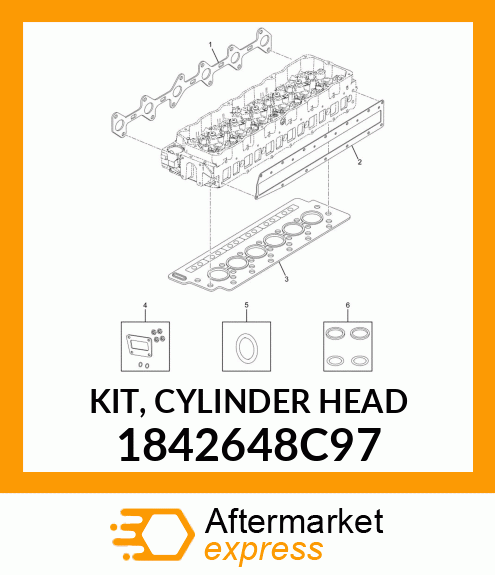 KIT, CYLINDER HEAD 1842648C97