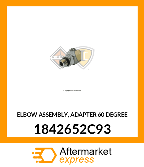 ELBOW ASSEMBLY, ADAPTER 60 DEGREE 1842652C93