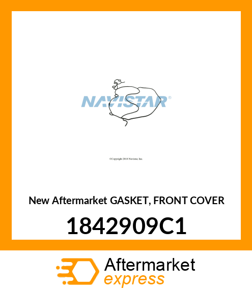 New Aftermarket GASKET, FRONT COVER 1842909C1