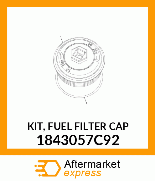 KIT, FUEL FILTER CAP 1843057C92