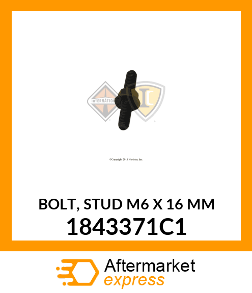 BOLT, STUD M6 X 16 MM 1843371C1