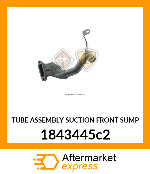 TUBE ASSEMBLY SUCTION FRONT SUMP 1843445c2