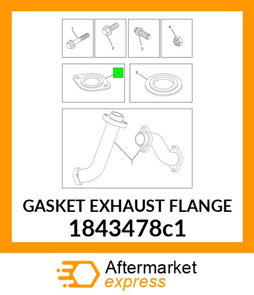 GASKET EXHAUST FLANGE 1843478c1