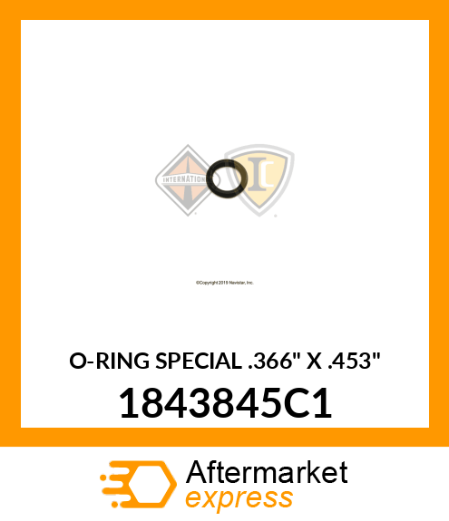 O-RING SPECIAL .366" X .453" 1843845C1