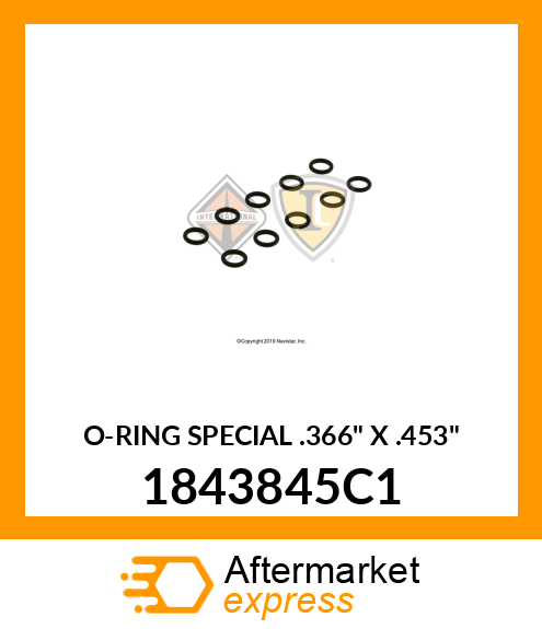 O-RING SPECIAL .366" X .453" 1843845C1