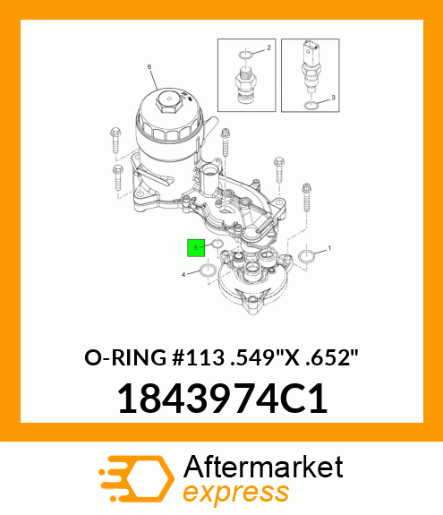 O-RING #113 .549"X .652" 1843974C1