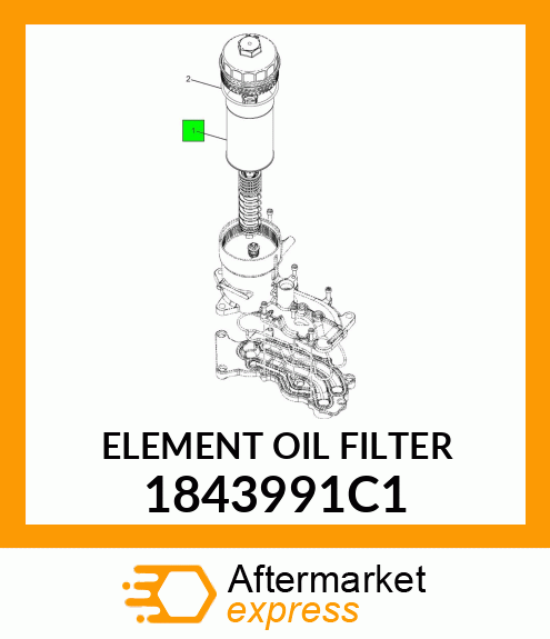 ELEMENT OIL FILTER 1843991C1
