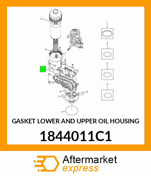 GASKET LOWER AND UPPER OIL HOUSING 1844011C1