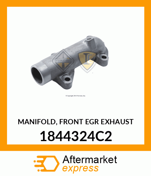 MANIFOLD, FRONT EGR EXHAUST 1844324C2