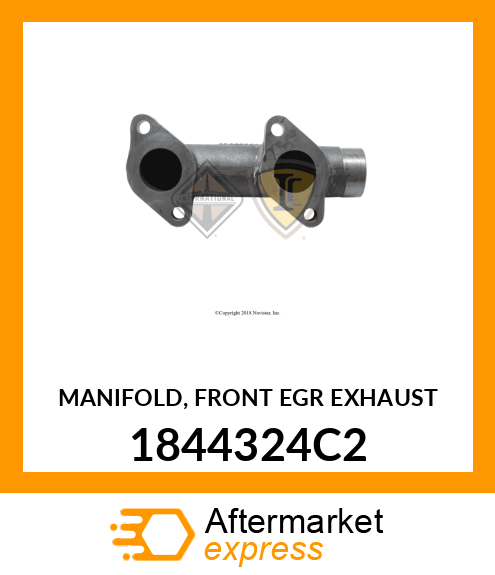 MANIFOLD, FRONT EGR EXHAUST 1844324C2