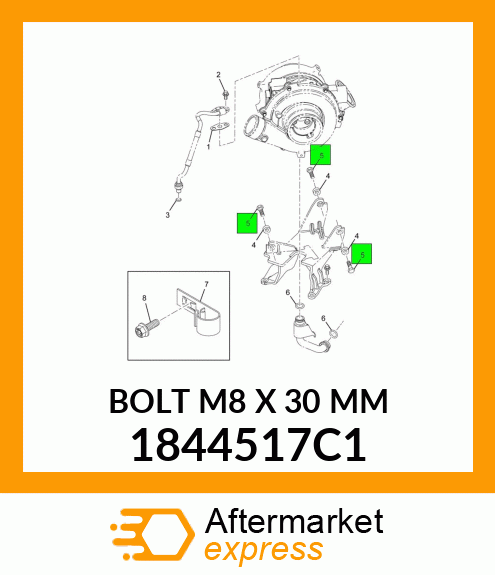 BOLT M8 X 30 MM 1844517C1